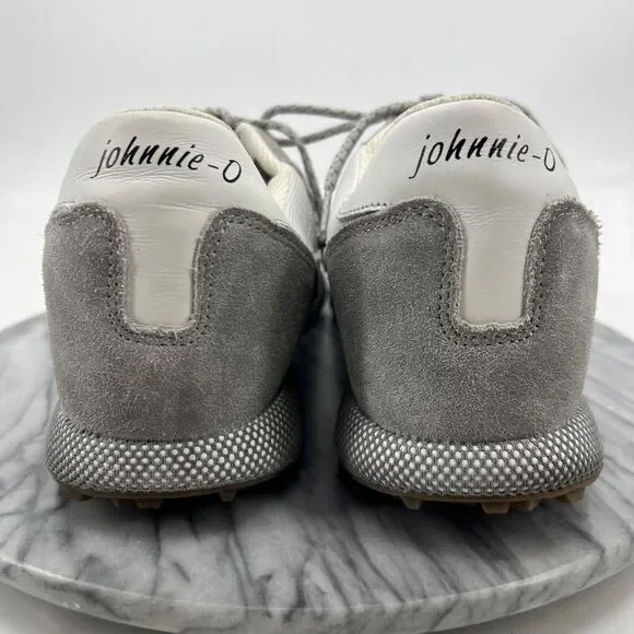 Johnnie-O Mens 12 Shoe Grey Range Runner Athletic Versatile Walking Golf Sneaker - Picture 5 of 13